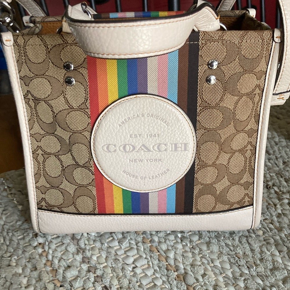 Authentic Rainbow Coach Bag Gorgeous